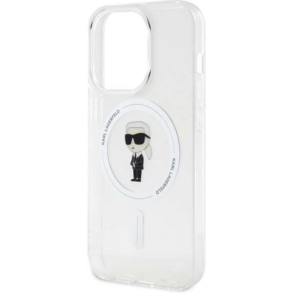 Karl Lagerfeld IML Ikonik MagSafe Kryt iPhone 15 Pro čirý - Pouzdra - Obrázek B6X4000701