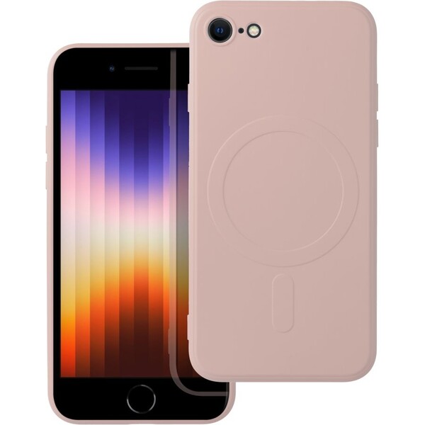 Smarty Mag silikonový kryt s MagSafe iPhone 7 / 8 / SE 2020 / SE 2022 růžový