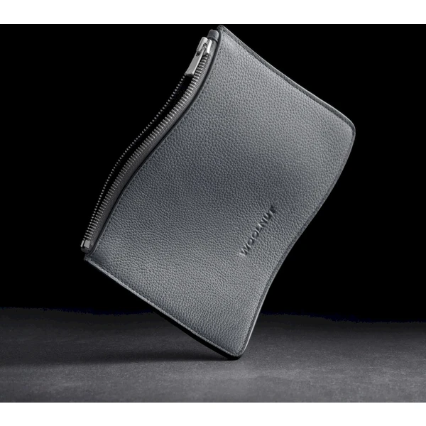 Woolnut Leather Pouch (Flat) kožené pouzdro šedé - Organizéry - Obrázek B768000701