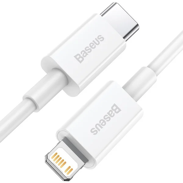 Baseus Superior USB-C/Lightning napájecí kabel 20W 1m bílý - Kabely a redukce - Obrázek B76E300401