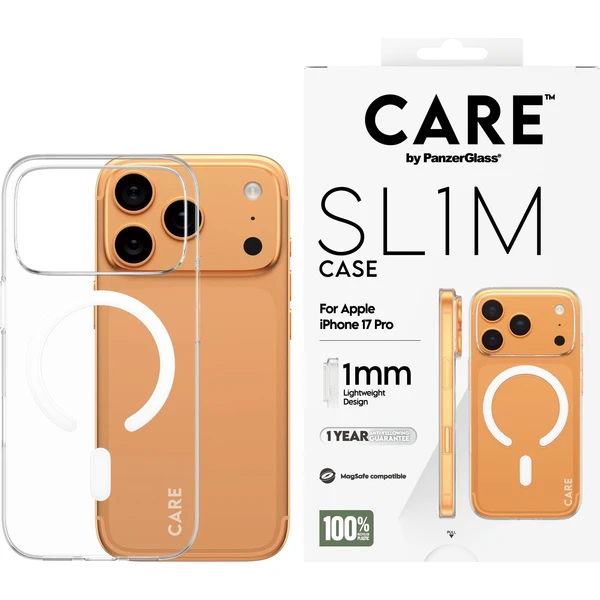 PanzerGlass® CARE SL1M (1mm) MagSafe kryt Apple iPhone 17 Pro čirý - Pouzdra - Obrázek B7XL000K01