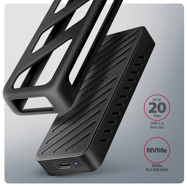 AXAGON EEM2-20G externí SSD disk černý - Externí boxy - Obrázek B84D000L01