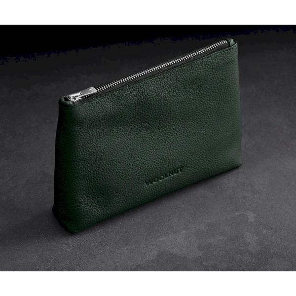 Woolnut Leather Pouch kožené pouzdro tmavě zelené - Organizéry - Obrázek B868000701