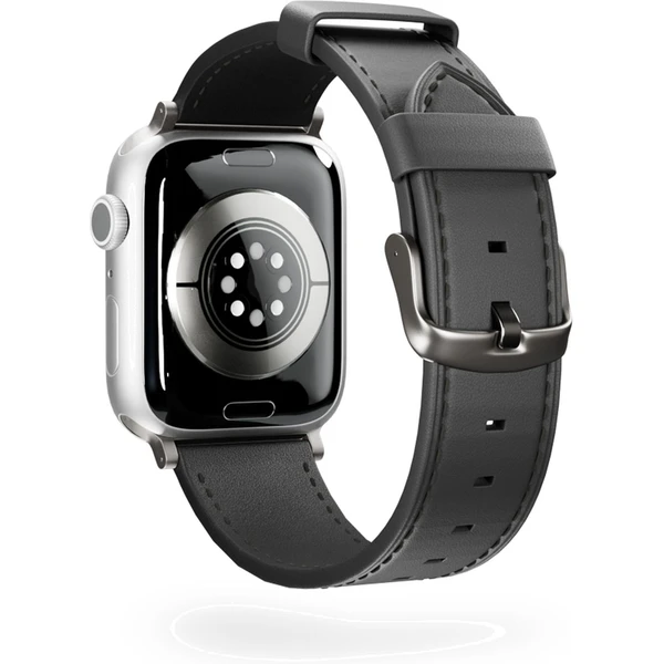 Epico Watch kožený řemínek pro Apple Watch 38/40/41/42mm černý - Řemínky - Obrázek B8C9000K01