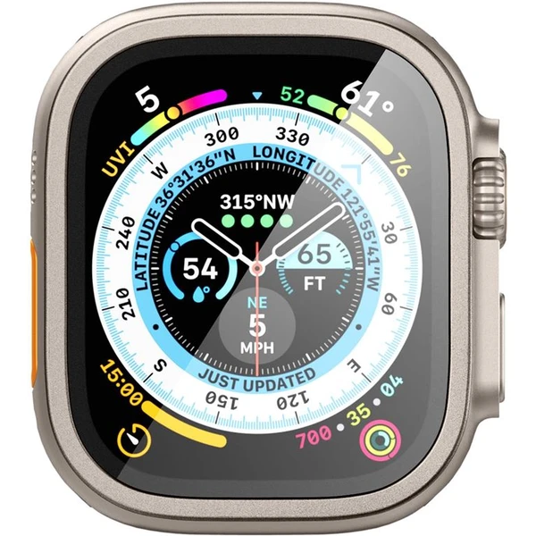 Spigen Glass tR Slim Pro 1 Pack tvrzené sklo Apple Watch Ultra 2/Ultra 49mm šedé - Ochranné folie a skla - Obrázek B8JA000601