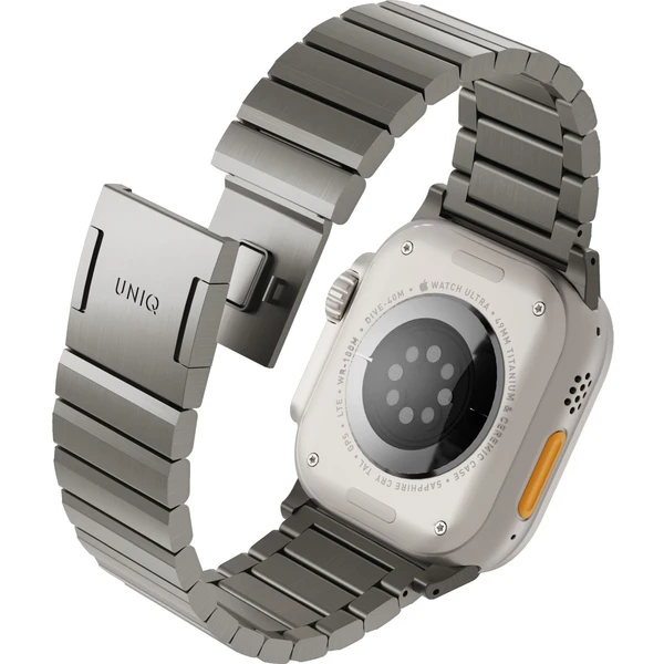 UNIQ Strova Mag ocelový řemínek pro Apple Watch 49/46/45/44/42mm stříbrný - Řemínky - Obrázek B8O4000J01