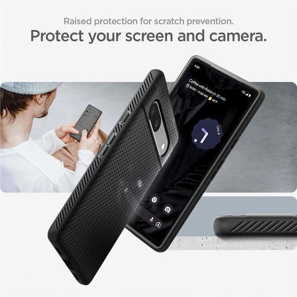 Spigen Liquid Air kryt Google Pixel 7a černý - Pouzdra - Obrázek B8V1000701