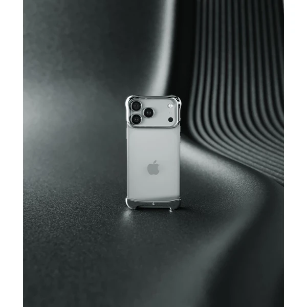 Arc Pulse hliníkový ochranný rám iPhone 17 Pro Max stříbrný - Pouzdra - Obrázek B9DJ000K01