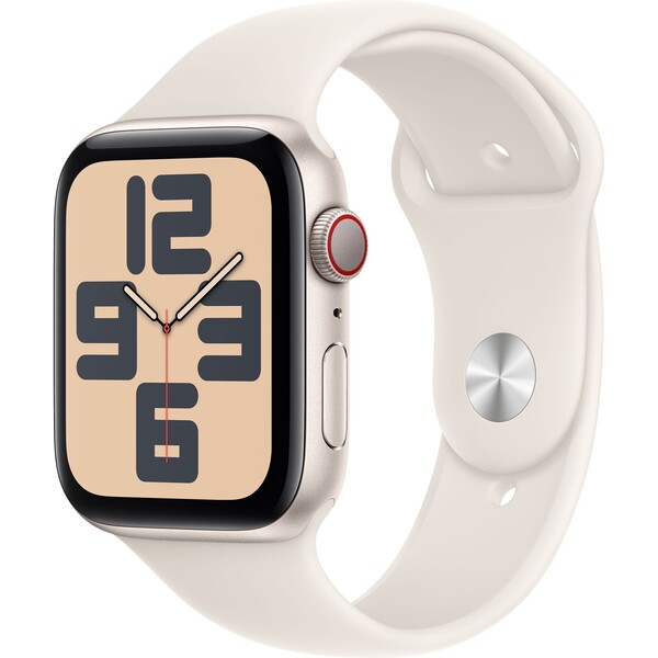 Apple Watch SE (2024) Cellular 40mm Hvězdně bílý hliník s hvězdně bílým sportovním řemínkem M/L