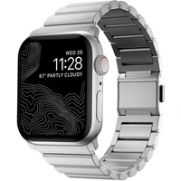 Nomad Aluminum hliníkový řemínek Apple Watch 49mm/45mm/44mm/42mm stříbrný - Řemínky