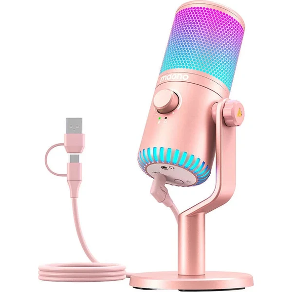 Maono DM30RGB mikrofon růžová - Mikrofony - Obrázek BA5B000O01