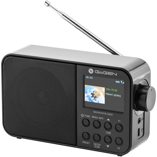GoGEN DAB 500 BT C, černá GOGDAB500BTC Černá