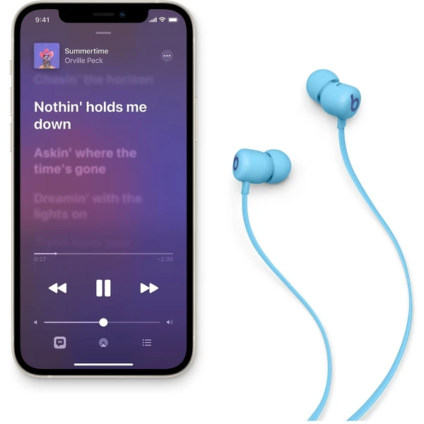 Apple Beats Flex bezdrátová sluchátka plamínkově modrá - Sluchátka - Obrázek BAICF00101