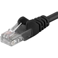 PremiumCord RJ45/RJ45 Cat6 UTP patch kabel 1,5m černý - Kabely a redukce