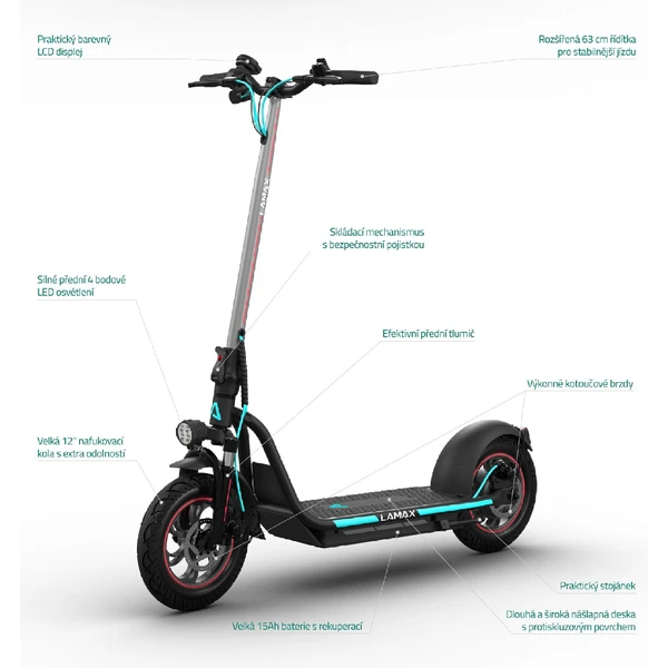 LAMAX eLander SA50 elektrická koloběžka - Elektrovozítka - Obrázek BAXQ100501