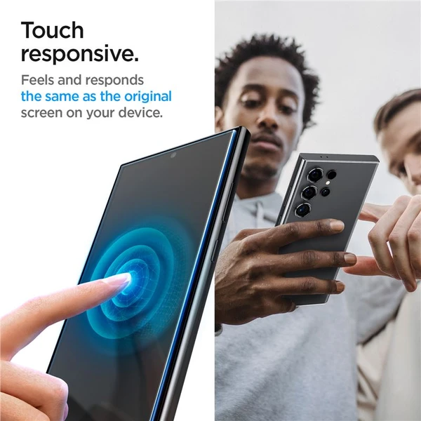 Spigen Glass tR EZ Fit HD 2 Pack ochranné sklo Samsung Galaxy S24 Ultra čiré - Ochranné folie a skla - Obrázek BB63000N01