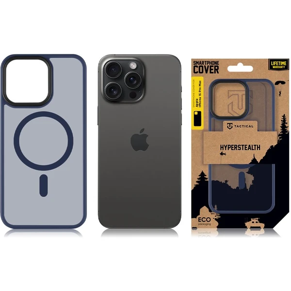 Tactical MagForce Hyperstealth kryt iPhone 15 Pro Max Deep Blue - Pouzdra - Obrázek BC59000601