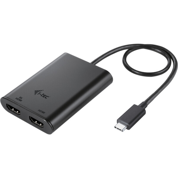 i-tec USB-C Dual 4K/60Hz (single 8K/30Hz) HDMI videoadaptér