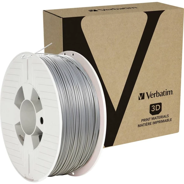 VERBATIM filament do 3D tiskárny PLA 1.75mm, 335m, 1kg stříbrný/šedý - Filamenty pro 3D tiskárny - Obrázek BCG3000L01