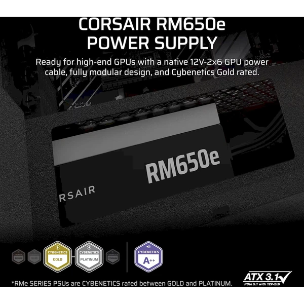 Corsair RM650e černý - Zdroje - Obrázek BCRK000K01
