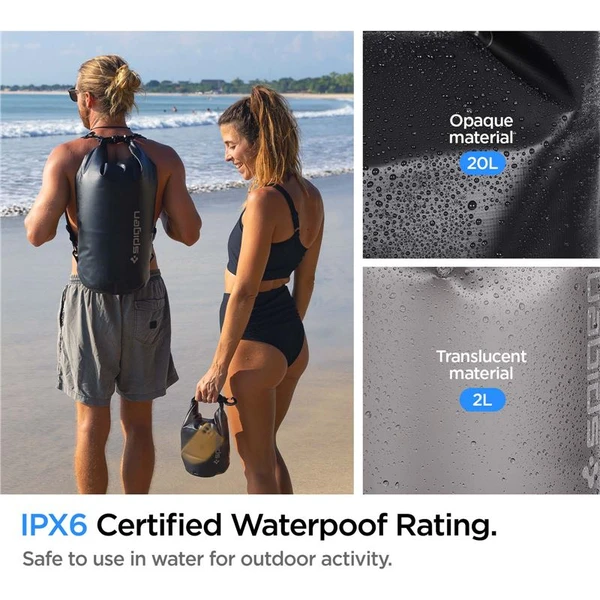 Spigen Aqua Shield WaterProof Dry Bag 20L + 2L A630 černý - Pouzdra - Obrázek BDA4000601