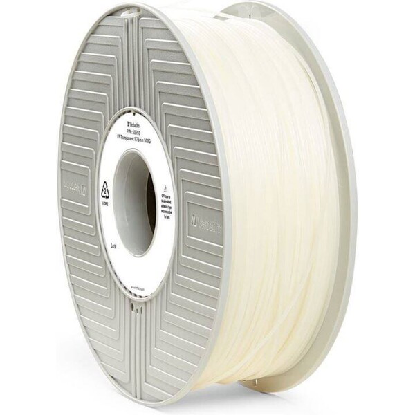 VERBATIM filament do 3D tiskárny PP 1.75mm, 231m, 500g přirozený Bílá