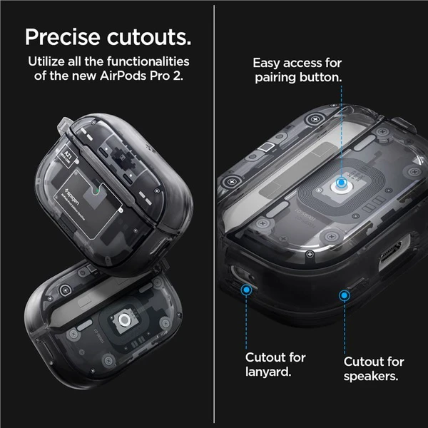 Spigen Ultra Hybrid pouzdro Apple AirPods Pro 2. gen. zero one - Pouzdra - Obrázek BE66000N01