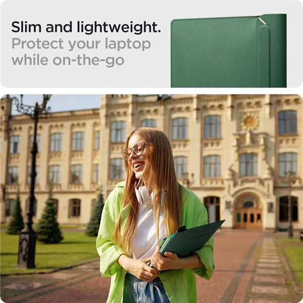 Spigen Valentinus S pouzdro pro notebook 14" zelené - Pouzdra - Obrázek BEA1000P01