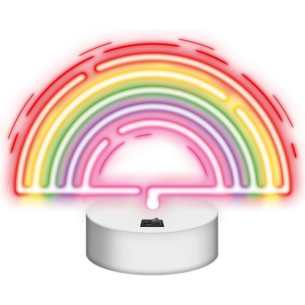 Neolia dekorativní LED neon na stojanu Duha barevná