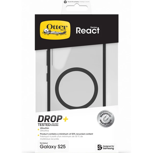 Samsung React Magnet Case kryt s magnetickým úchytem Galaxy S25 čirý - Pouzdra - Obrázek BECC000J01