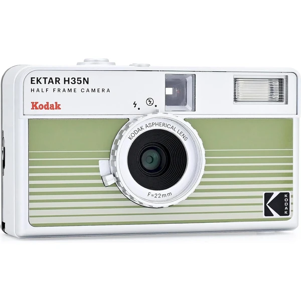 Kodak EKTAR H35N Striped Analogový fotoaparát zelený - Fotoaparáty - Obrázek BEO0000L01