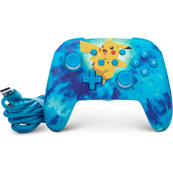 PowerA Enhanced drátový herní ovladač - Tie Dye Pikachu (Switch) - Herní ovladače - Obrázek BEQS100501