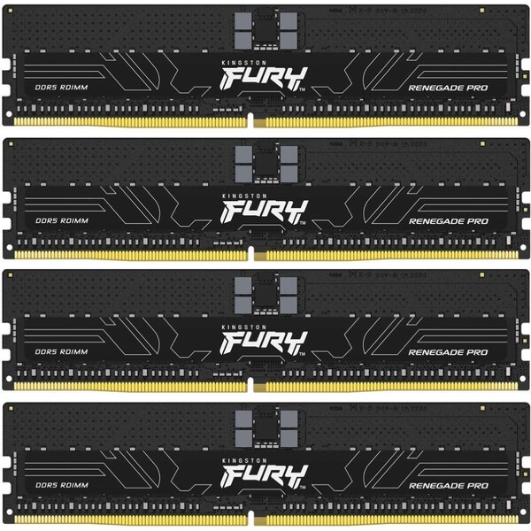 Kingston FURY Renegade Pro DDR5 128GB 6000MHz CL32 DIMM (4x32GB) XMP (KF560R32RBK4-128) Černá