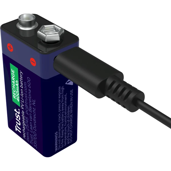 Trust USB-C dobíjecí baterie 9V - Baterie - Obrázek BFAL000K01