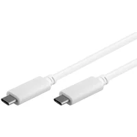 PremiumCord USB-C/USB-C napájecí kabel 10W 1m bílý - Kabely a redukce