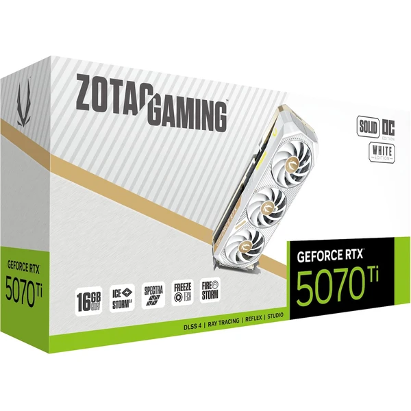 ZOTAC NVIDIA GeForce RTX 5070 Ti SOLID Core OC White - Grafické karty - Obrázek BFLI000K01