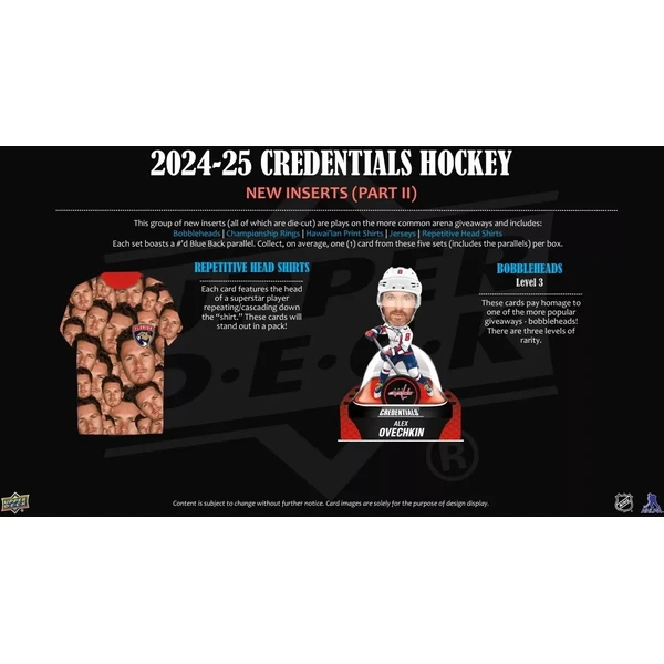 Hokejové karty 2024-25 Upper Deck Credentials Hockey Hobby Box - Hokejové karty - Obrázek BFSE000K01