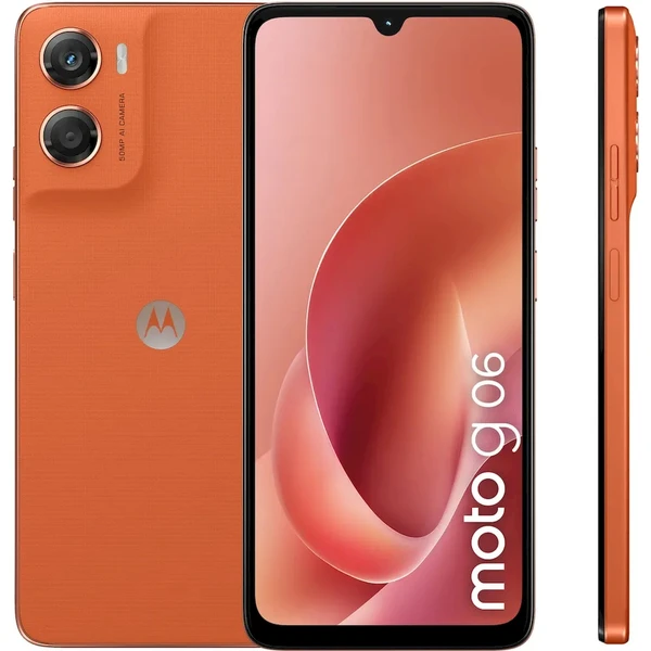 Motorola Moto G06 8GB/256GB DS GSM PANTONE oranžový - Mobilní telefony - Obrázek BGQK000K01