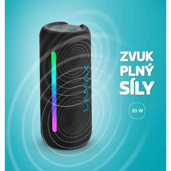 LAMAX LightNote1 bezdrátový reproduktor černý - Reproduktory - Obrázek BGSL000K01