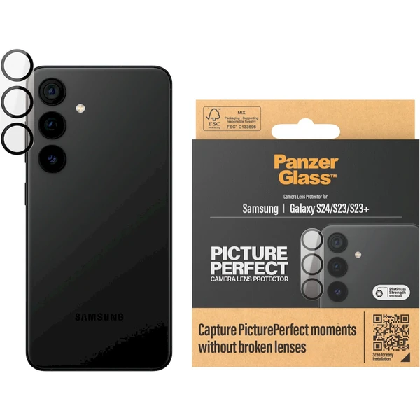 PanzerGlass Camera Protector Samsung Galaxy S24/S23/S23+ - Ochranné folie a skla - Obrázek BHC1000O01