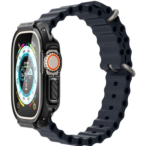 Spigen Tough Armor kryt Apple Watch Ultra 3/2/1 (49mm) černý - Pouzdra - Obrázek BHO0000701