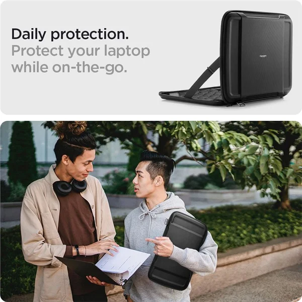 Spigen Rugged Armor Pro pouzdro MacBook Pro 14" M4 2024/M3 2023/M2 2023/M1 2021 černé - Pouzdra - Obrázek BIEZ600301