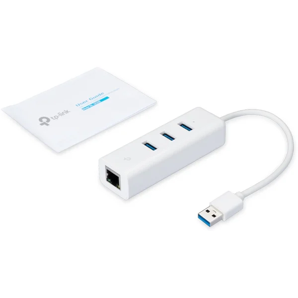 TP-Link UE330 USB 3.0 HUB + adaptér USB 3.0 na Ethernet, bílý - USB huby - Obrázek BIGFF00101