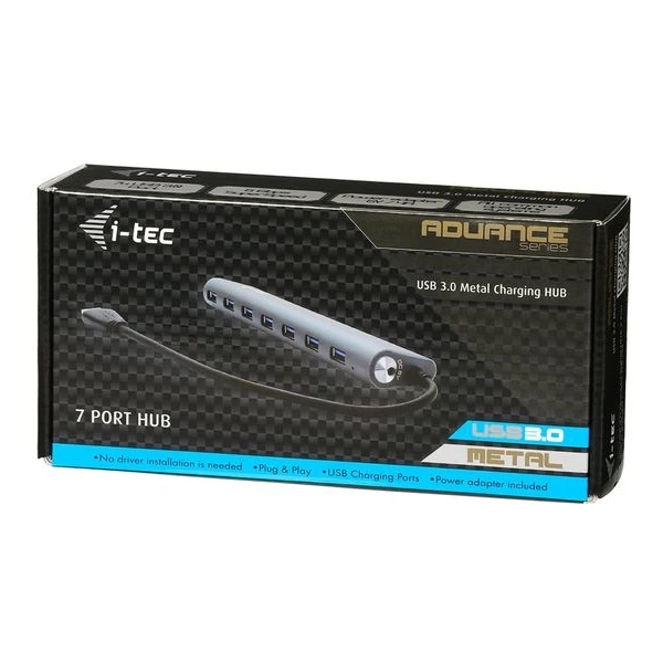 iTec USB 3.0 Hub 7-Port se síťovým zdrojem - USB huby - Obrázek BJ62000301