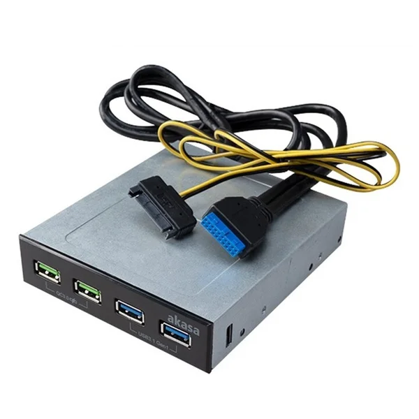 Akasa USB hub 2 x Quick Charge 3.0 + 2 x USB 3.1 - USB huby - Obrázek BJ6X600301