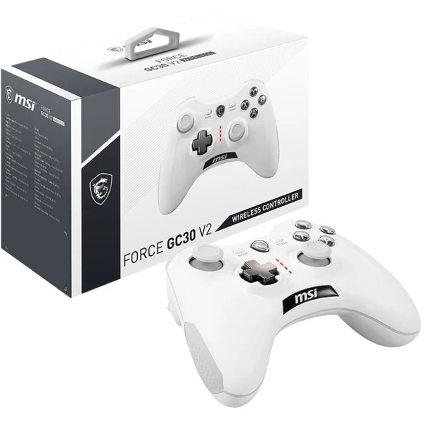 MSI Force GC30 herní bezdrátový ovladač bílý - Herní ovladače - Obrázek BKGK100501