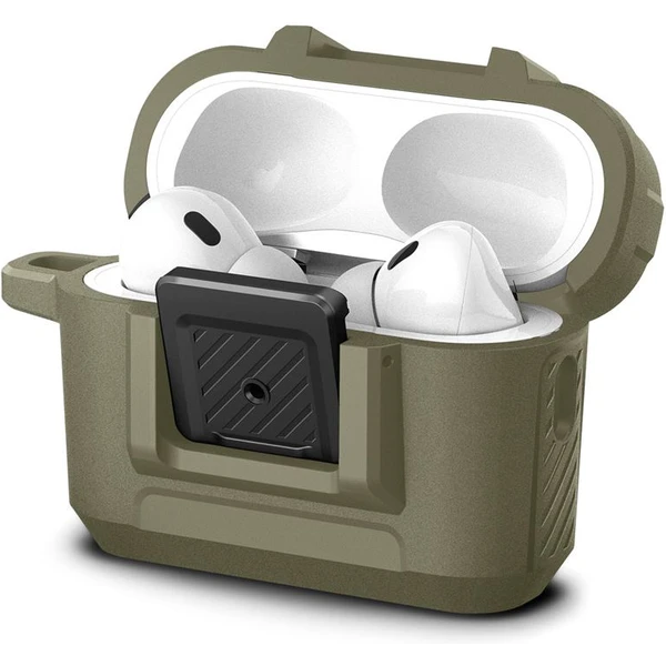 Spigen Lock Fit odolné pouzdro Apple AirPods Pro 2 gen. vintage khaki - Pouzdra - Obrázek BKK0000N01