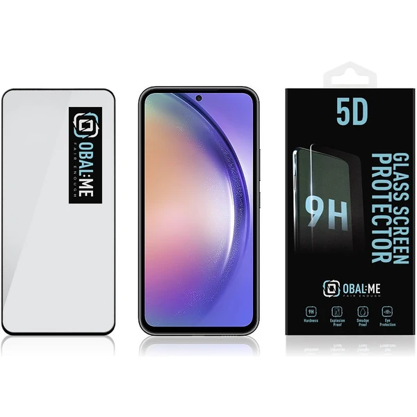 Obal:Me 5D tvrzené sklo Samsung Galaxy A54 5G černé - Ochranné folie a skla - Obrázek BKK6000701