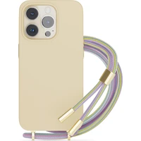 EPICO silikonový kryt se šňůrkou pro iPhone 14 Pro Max růžový - Pouzdra