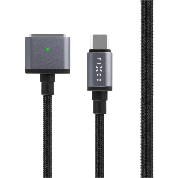 FIXED USB-C/MagSafe 3 napájecí kabel 140W 2m šedý - Kabely a redukce - Obrázek BLI1000O01